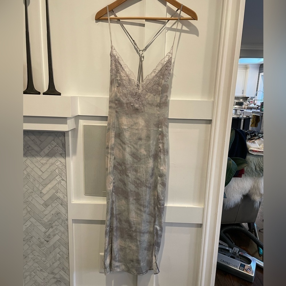 Free People Intimately NWT Chasing Shadows Midi Tie Dye Slip Dress - Picture 5 of 16